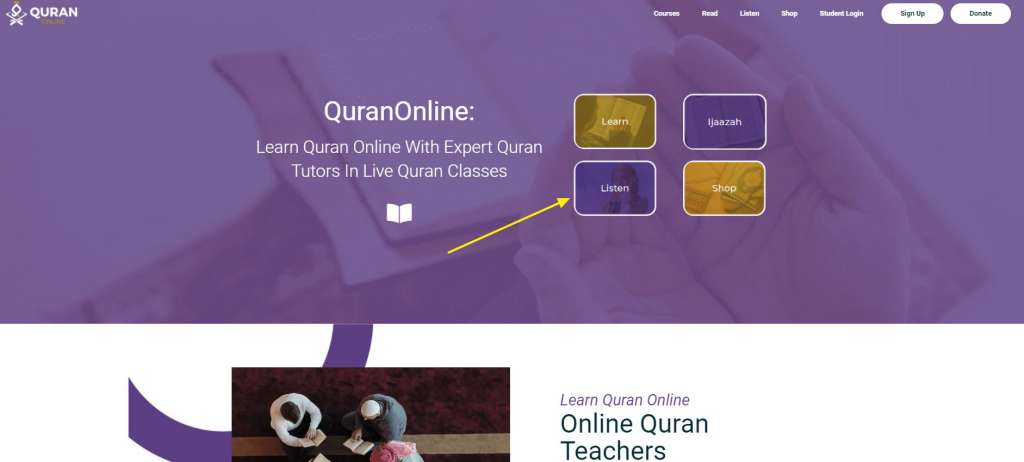 how to listen to the whole quran online with quranonline.com for free