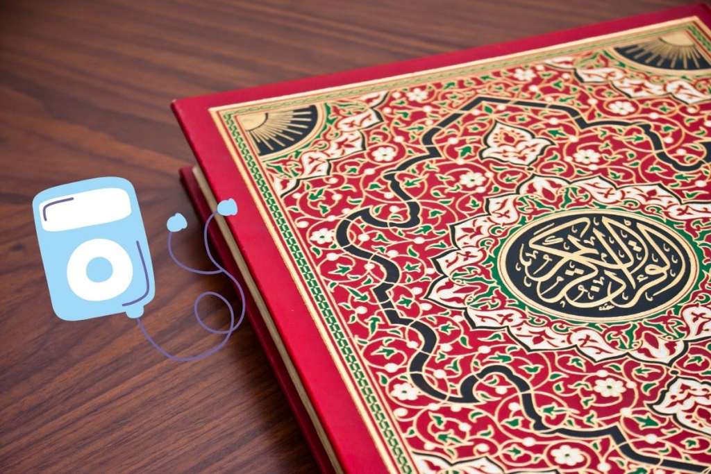 can you listen to the quran in the bathroom 