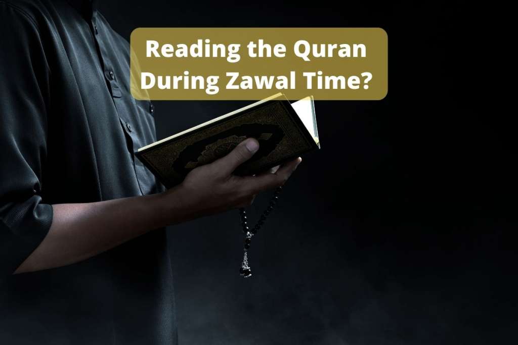 man reading the quran in the dark to answer can we read the Quran at Zawal time 