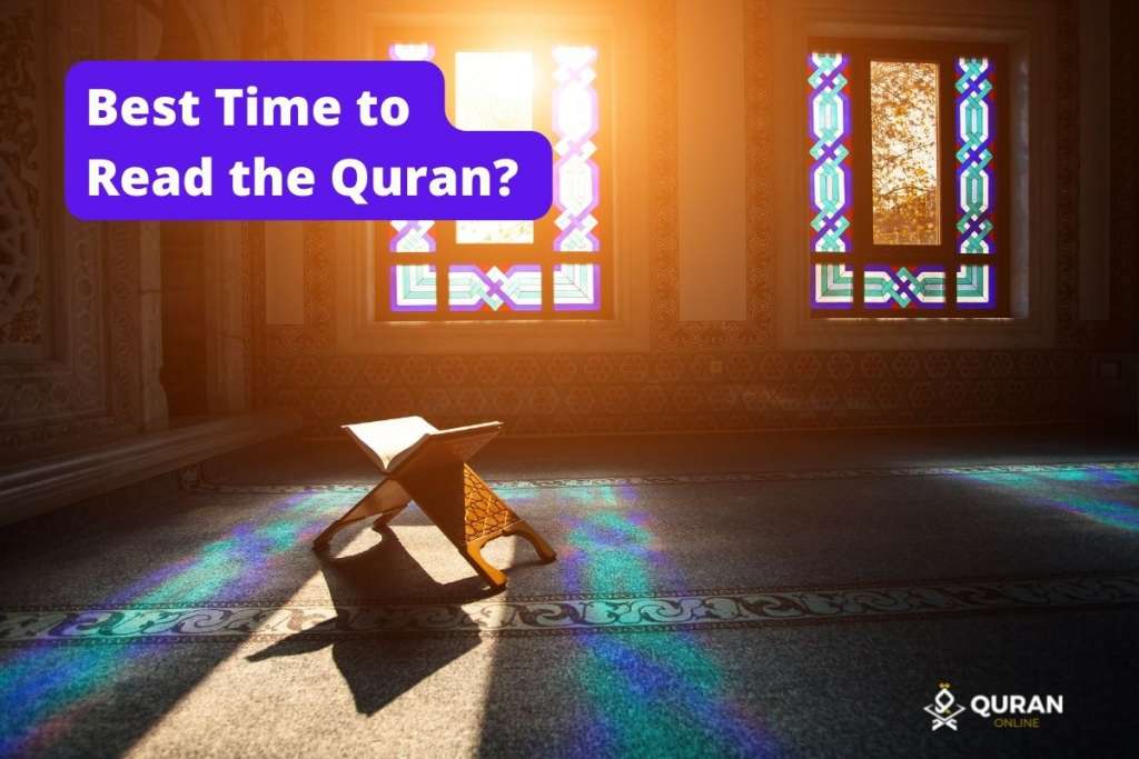 Quran with sunlight through windows to show the best time to read quran and get the most of it