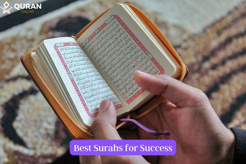 Woman holding Mushaf to show what is the Best Surah in Quran for Success